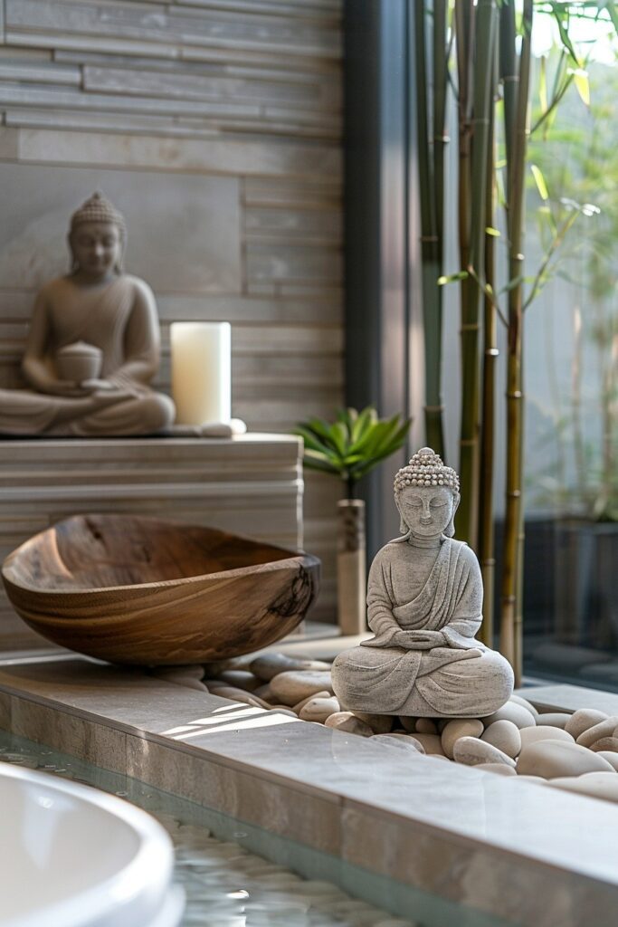 Tranquil Zen: Peaceful Boho Bathroom Aesthetics