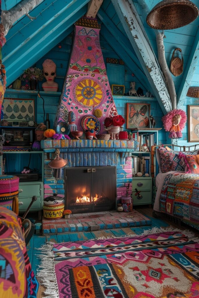 Whimsical Boho Fireside