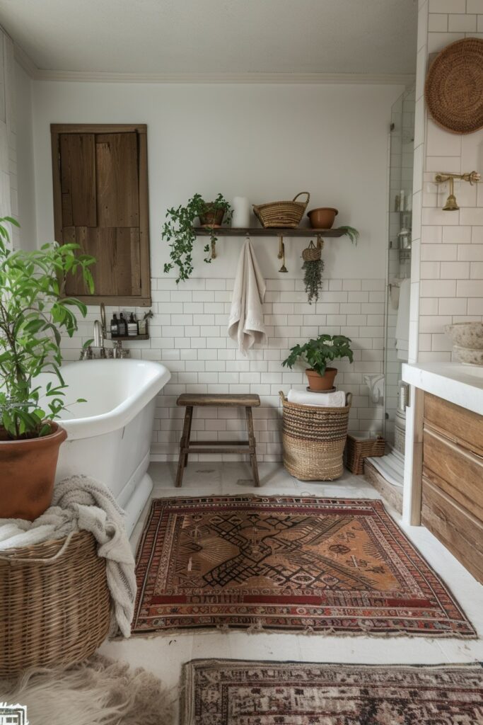 Calm Scandi Boho Bathroom