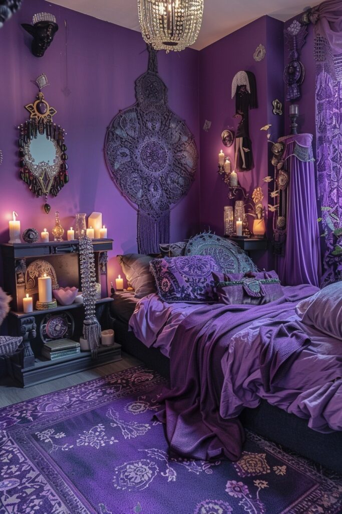 Purple Crystal Ritual Room