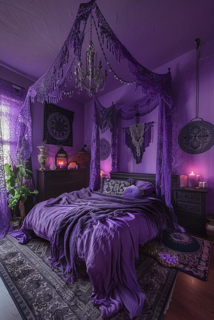 Purple Witchy Bedroom