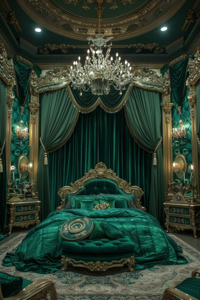 Opulent Emerald Deco