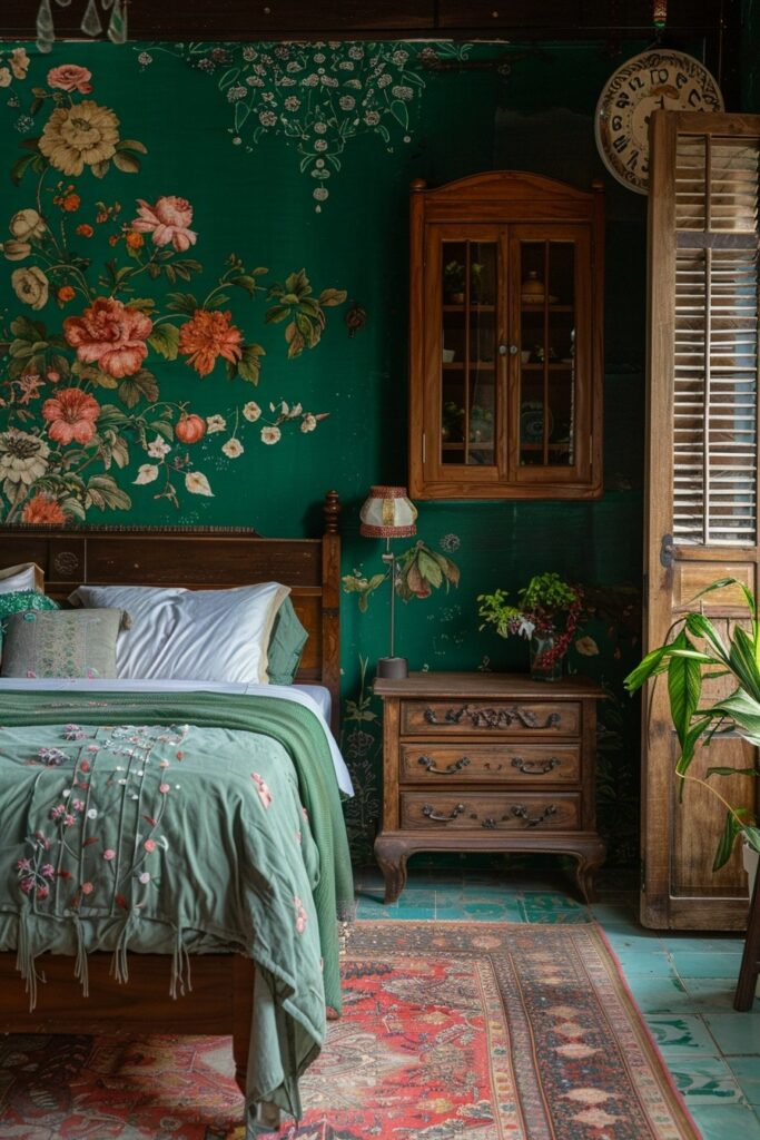 Floral Emerald Deco