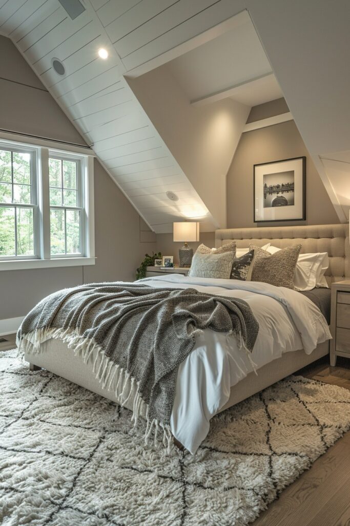 Smart Tech Attic Bedroom