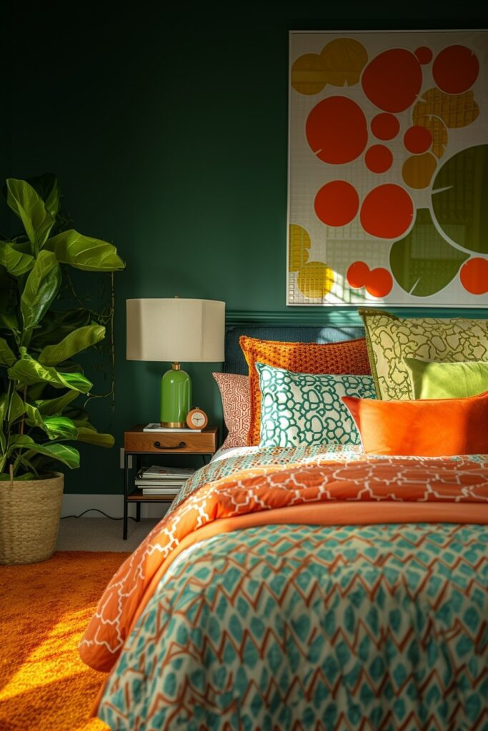 Radiant Retro Emerald Deco