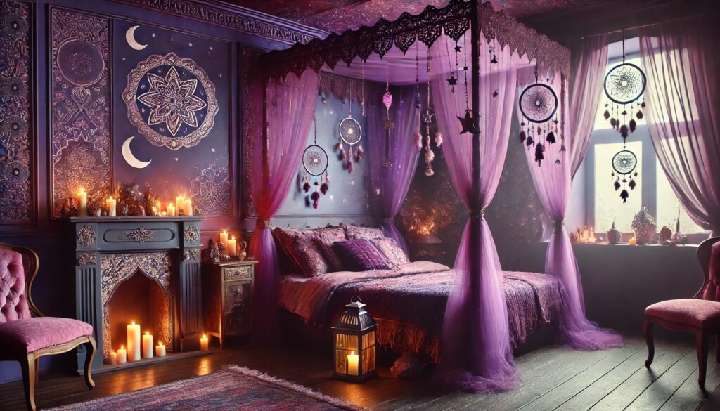 Purple Witchy Bedroom