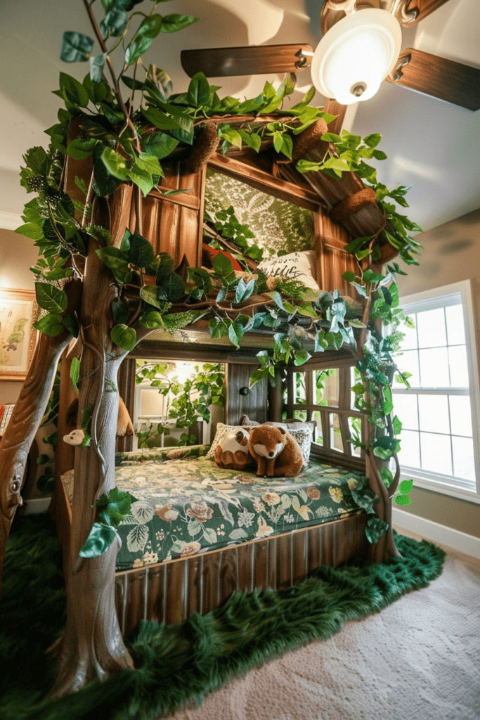 Forest Fantasy Boho Bedroom for Kids