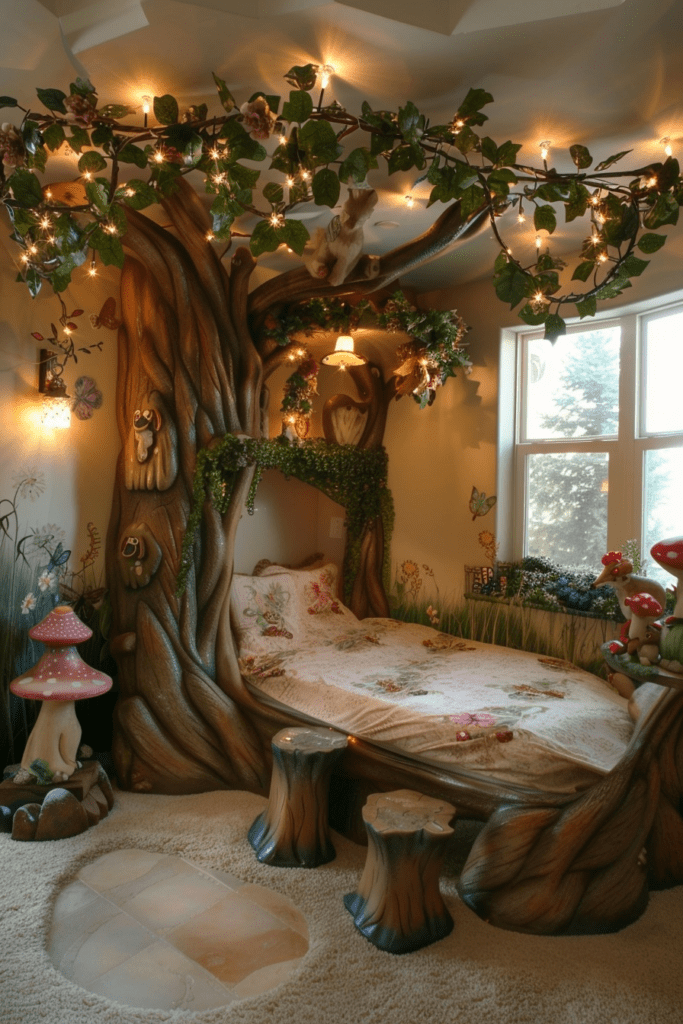 Fairy-Tale Forest Bedroom for Kids