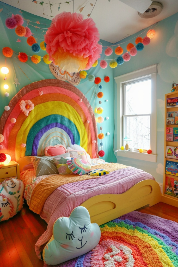 Rainbow Boho Playroom for Kids