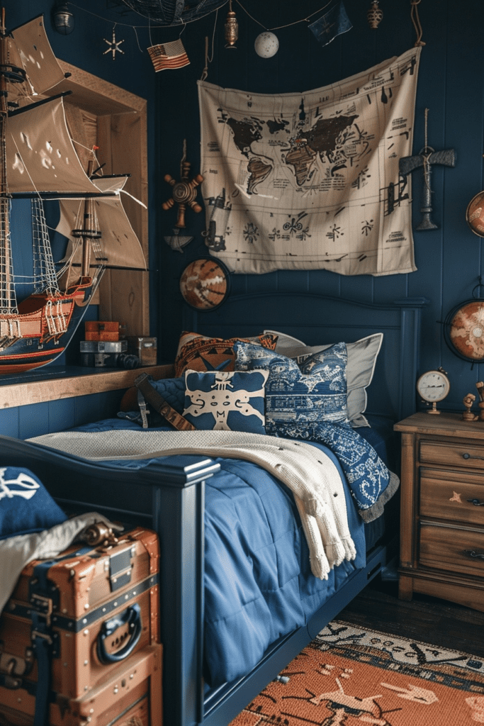 Pirate Adventure Boho Room for Kids