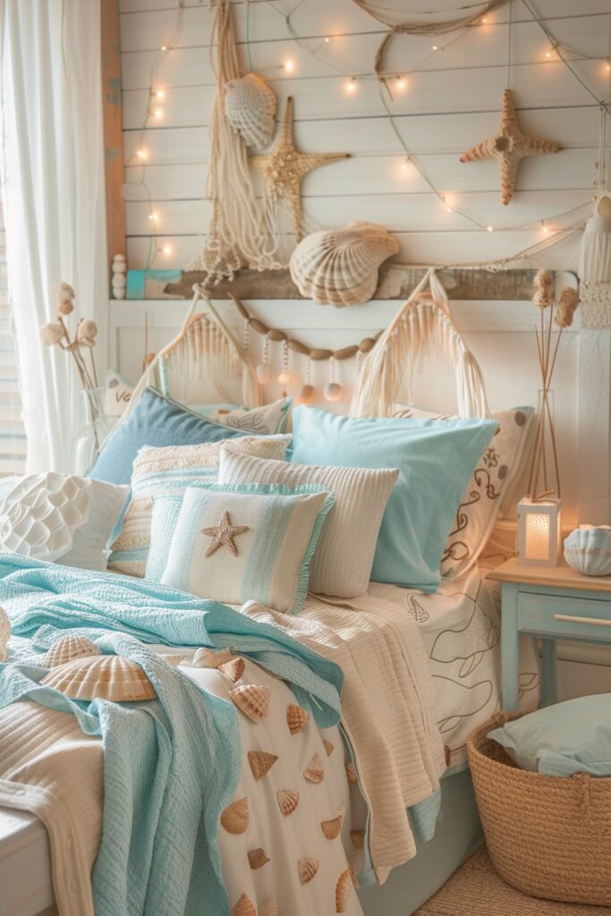 Beachcomber’s Boho Coastal Room for Kids