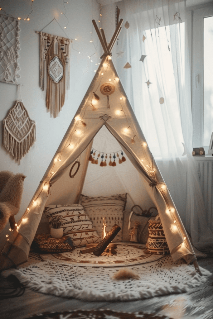 Tribal Adventure Teepee Room for Kids