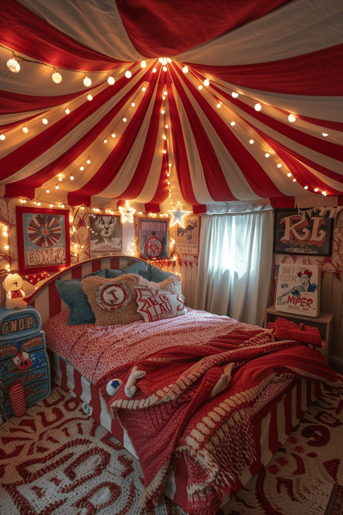 Circus-Themed Boho Room for Kids