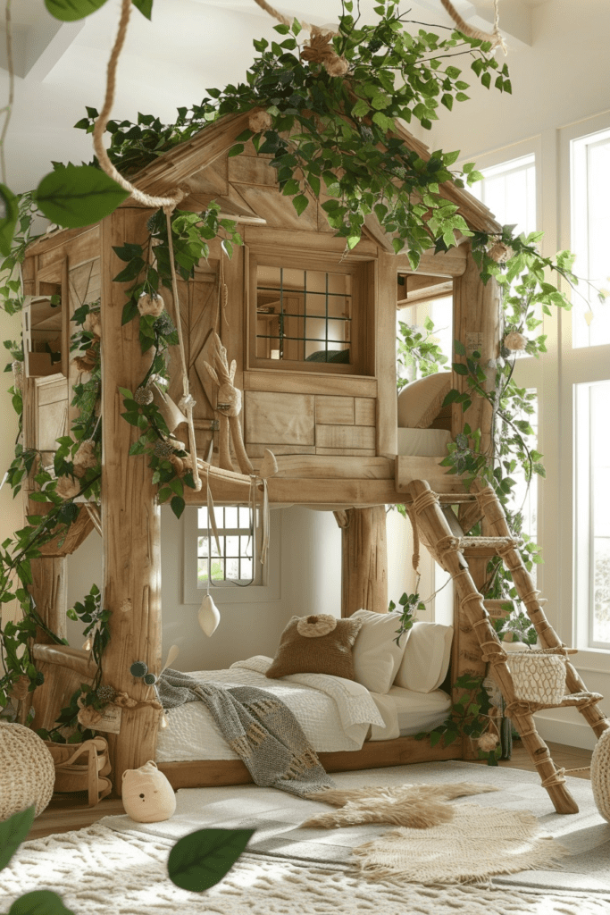 Treehouse Adventure Boho Room for Kids