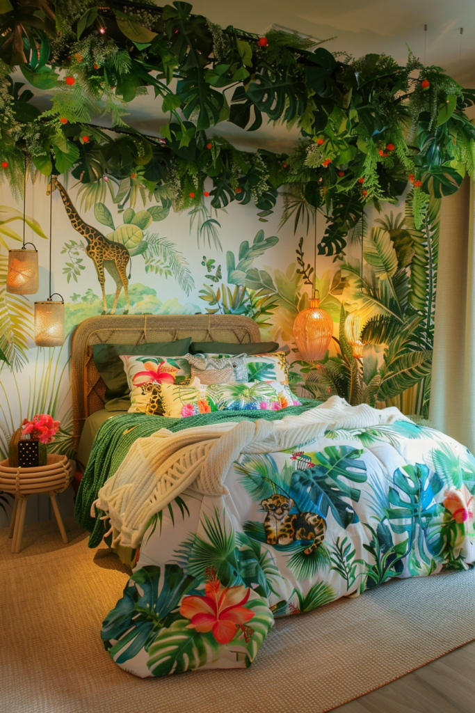 Jungle Safari Boho Bedroom