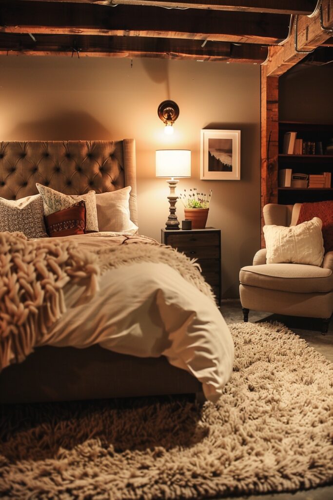 Basement Bedroom Sanctuary