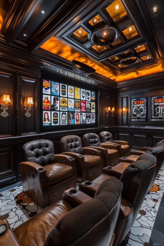 Billboard-Themed Home Cinema