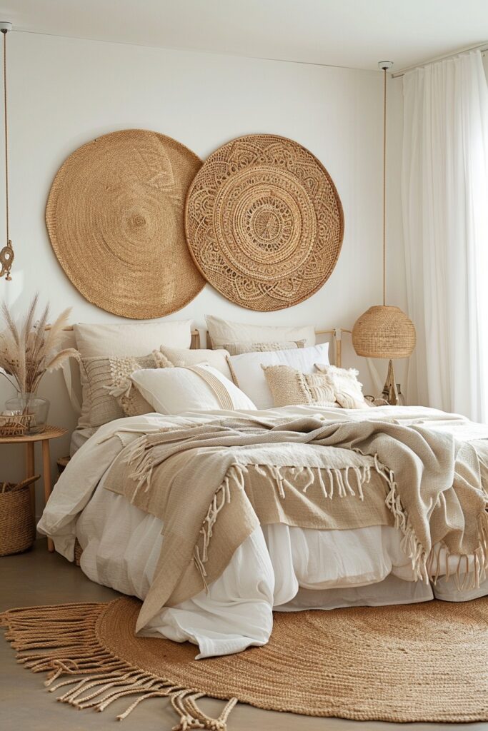 Bohemian Rattan Accent Wall