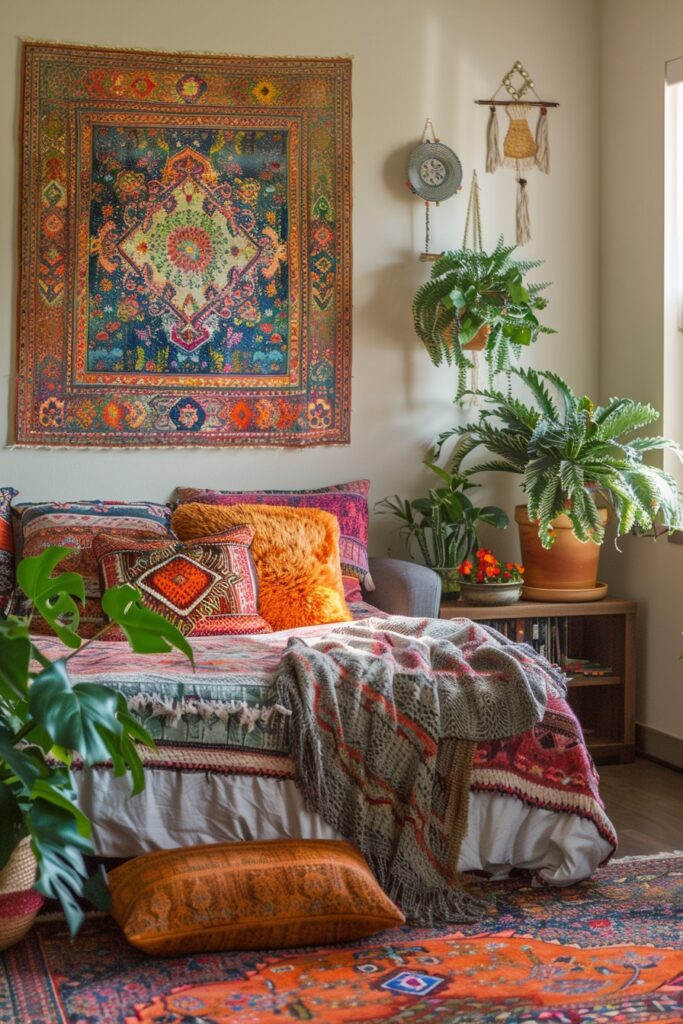 Boho Bliss: Adding Textiles and Tapestries