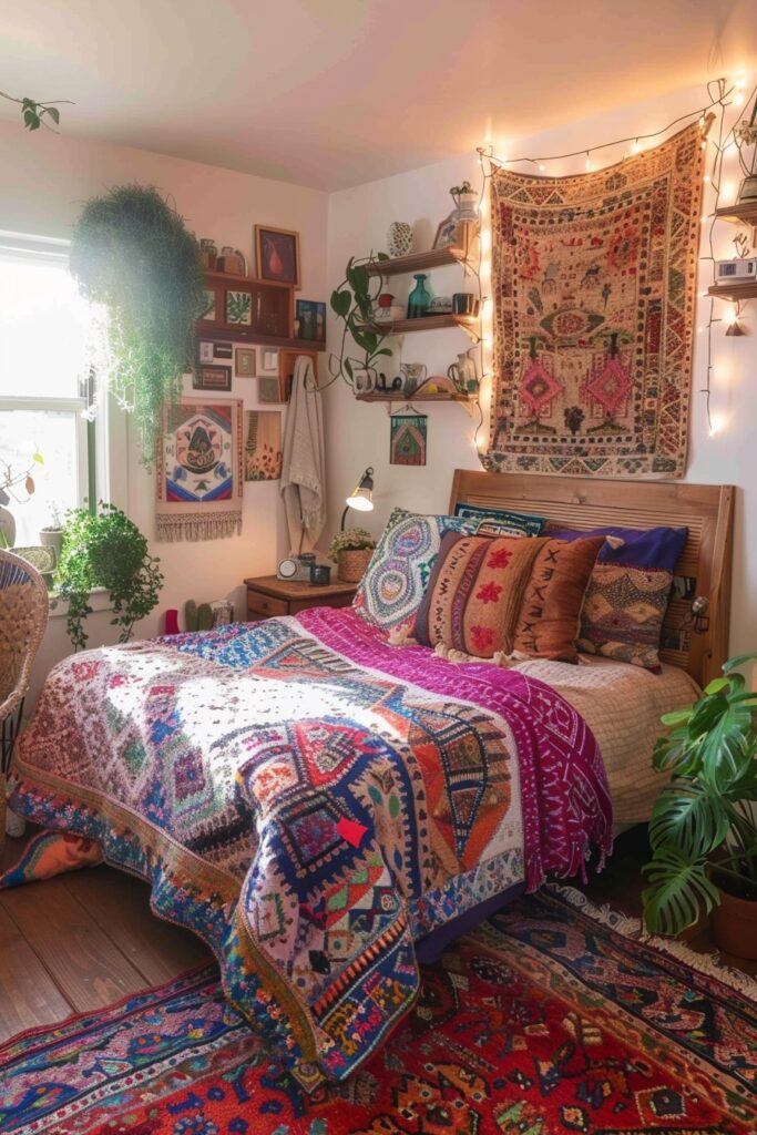 Boho Charm for Tiny Living Quarters