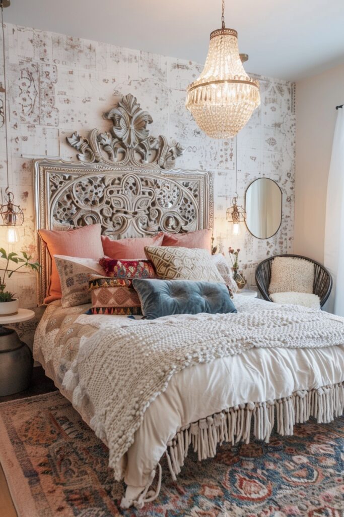 Boho Elegance for Cozy Corners: Small Bedroom Elegance