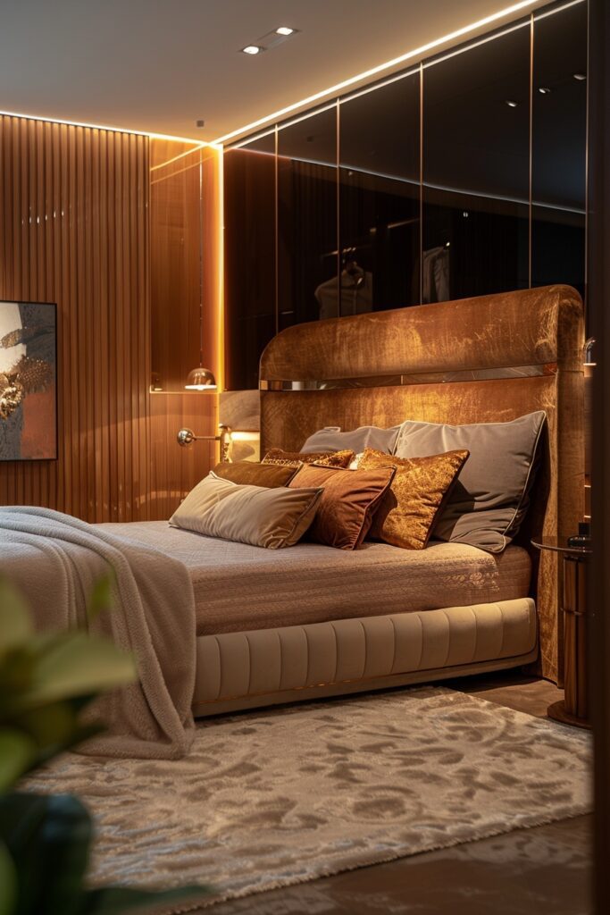 Bold and Gold Baddie Bedroom