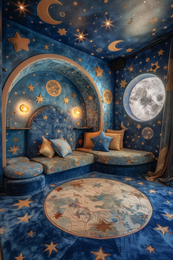 Celestial Moon Phase Playroom