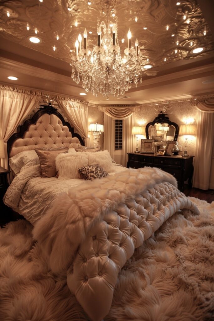 Chandelier Elegance for Glamorous Bedrooms