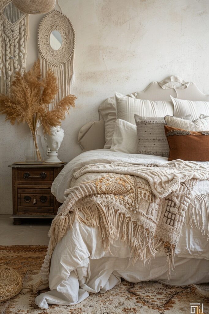 Cloud Haven: Boho Design Concepts for Tall Bedrooms