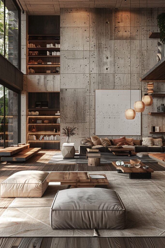 Concrete and Wood Mix