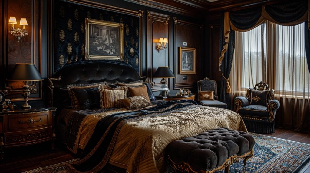 Dark Cozy Bedroom