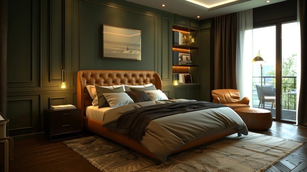 Dark Green Bedroom