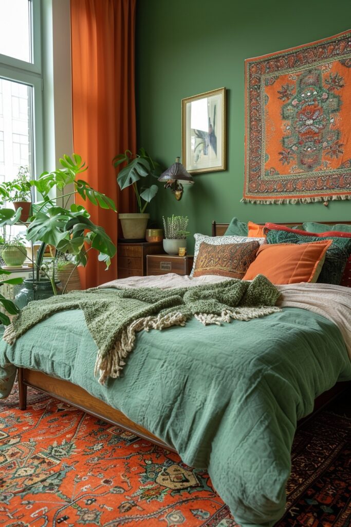 Diverse Green and Terracotta Ensemble