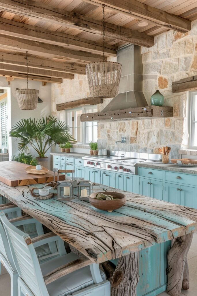 Driftwood Coastal Outdoor Kitchen