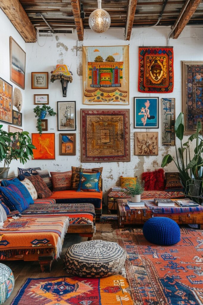 Eclectic Bohemian Wall Montage