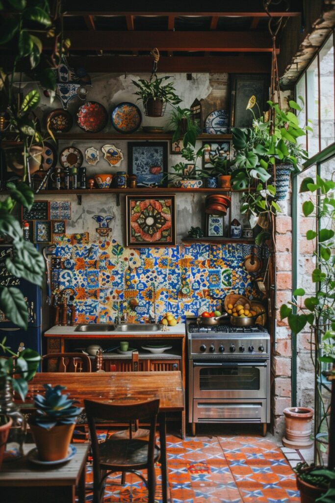 Eclectic Boho-Chic Kitchens