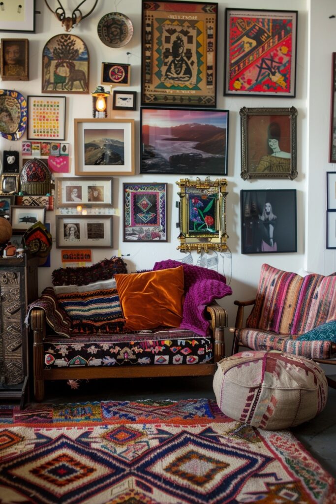 Eclectic Boho Gallery Wall