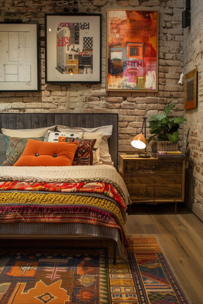 Eclectic Urban Bedroom Retreat