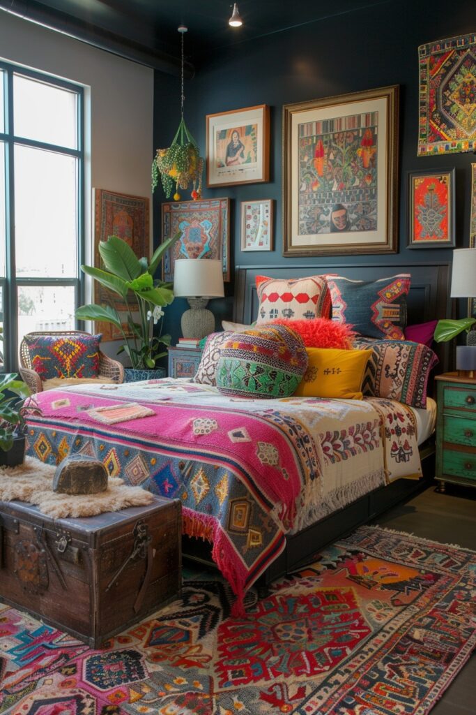 Electric Eclectic Bedroom