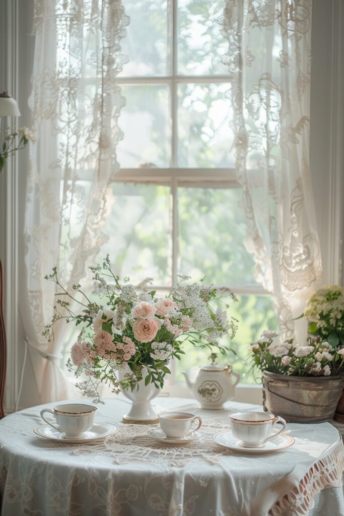 Elegant Lace Window Treatments