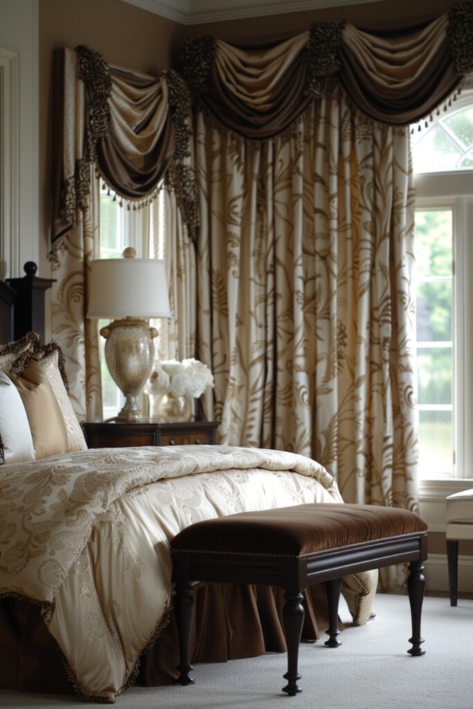 Elegant Window Treatments for Glamorous Bedrooms