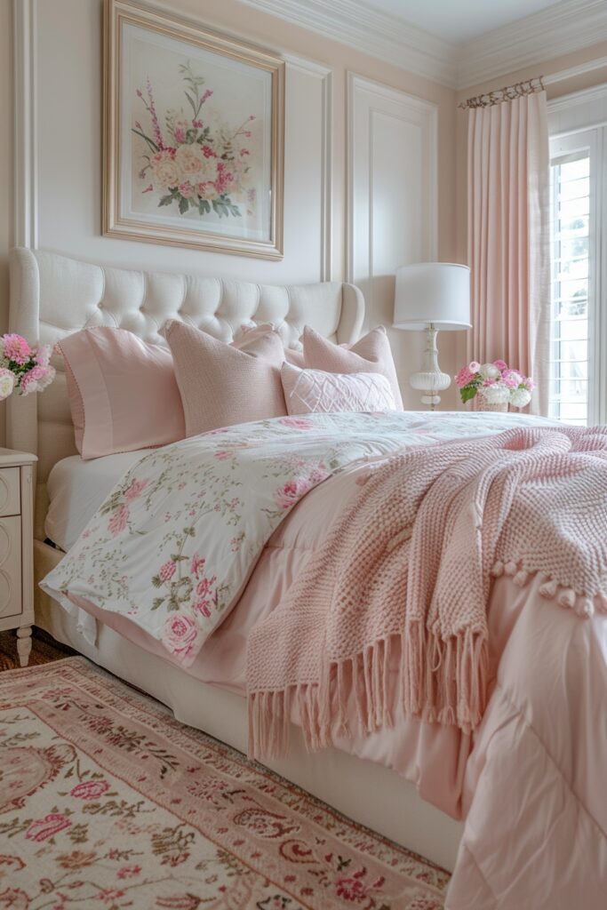 French Elegance in Pink and Cream