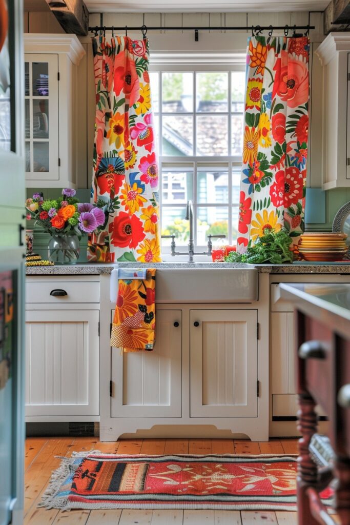 Garden View Floral Curtains