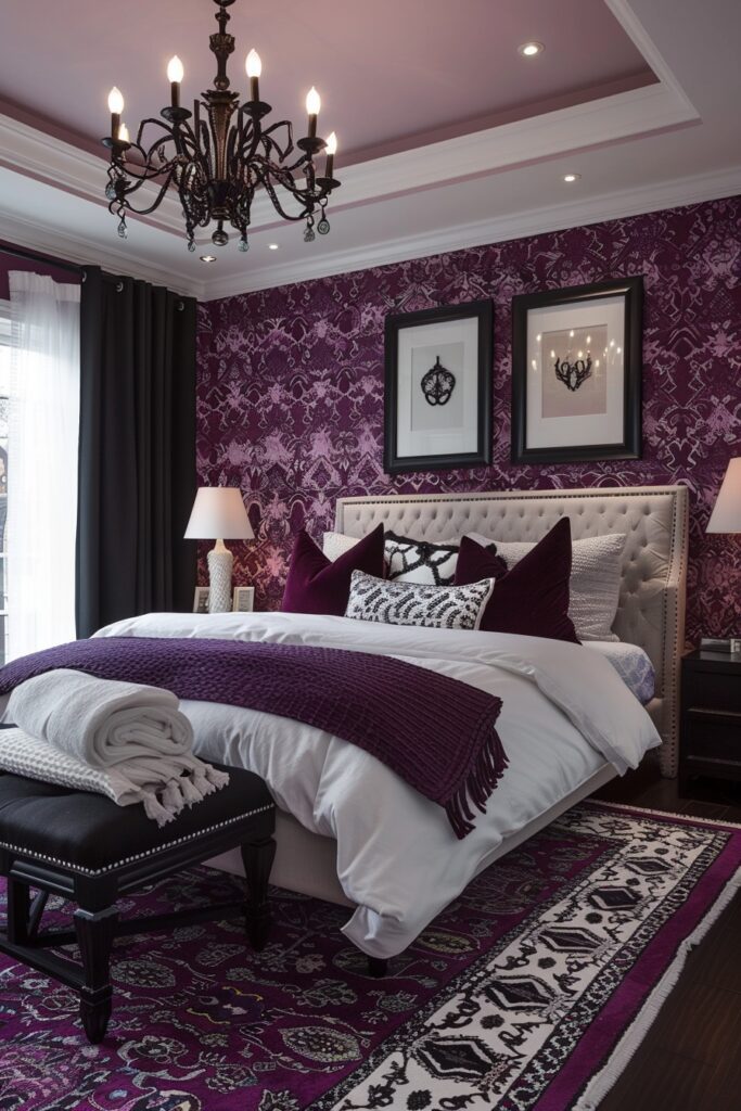 Geometric Patterns for Glamorous Bedrooms