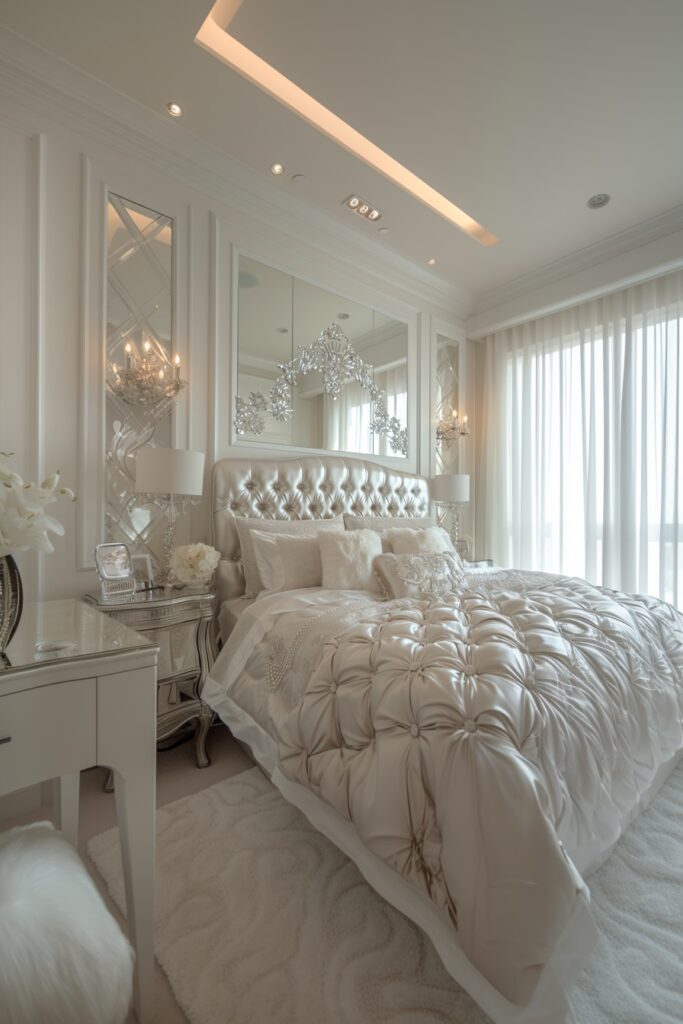 Glamorous White with Mirrors