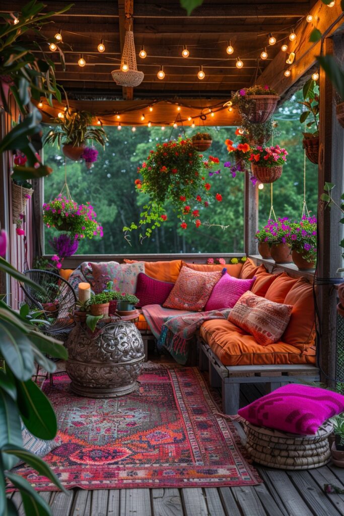 Golden Hour Boho Porch