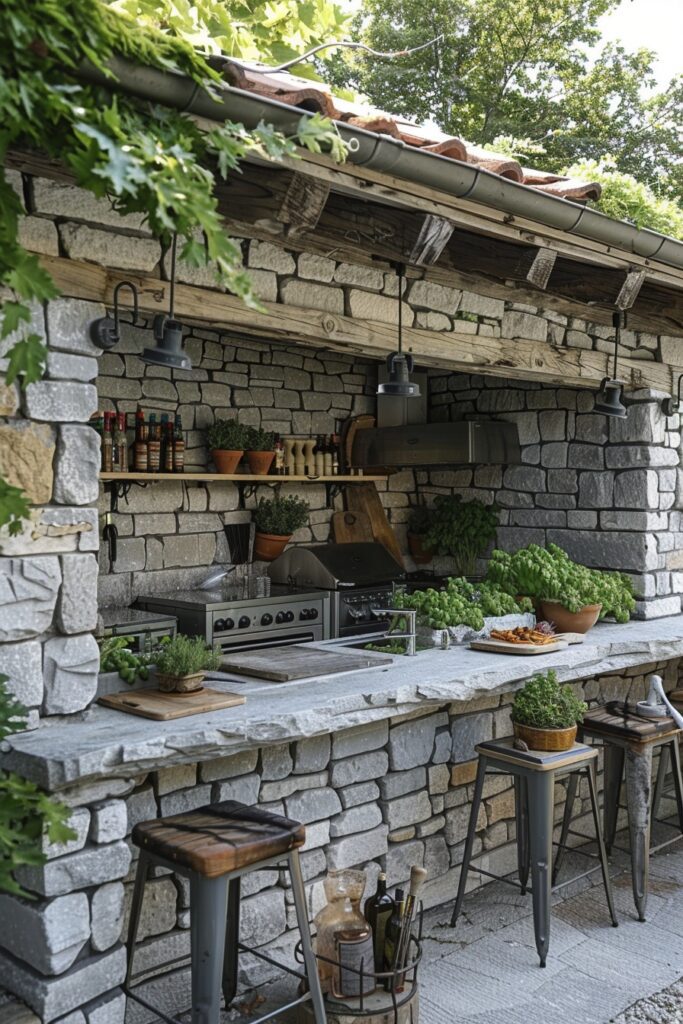 Herb Garden Outdoor Kitchen