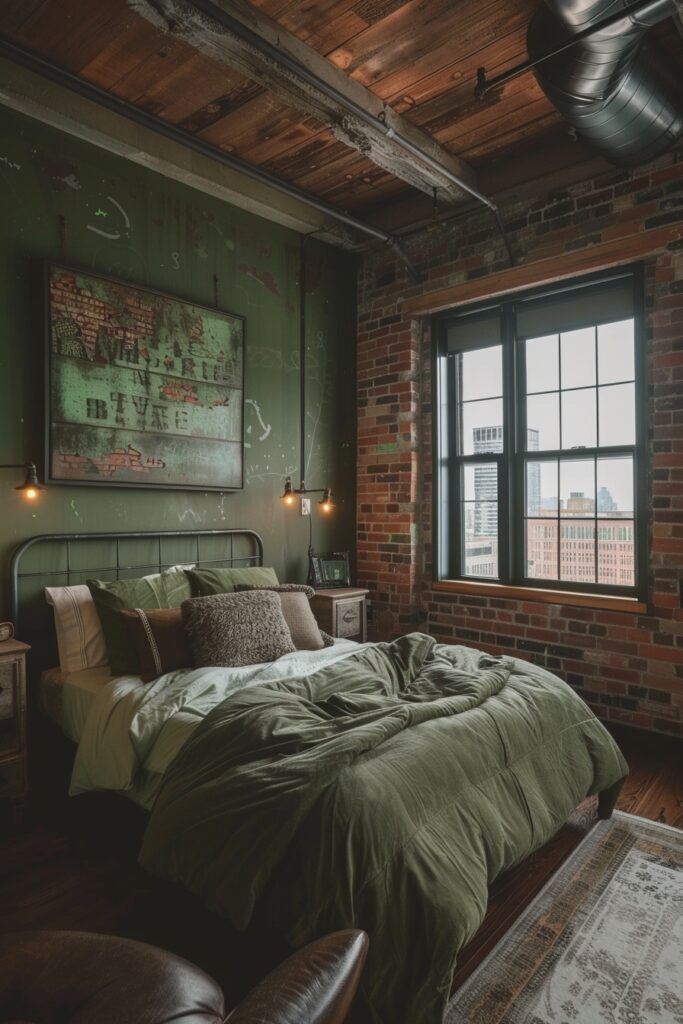 Industrial Green Loft