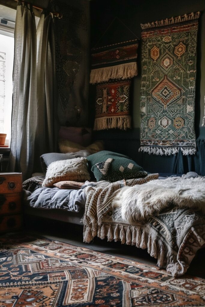 Layering Rugs for Warmth