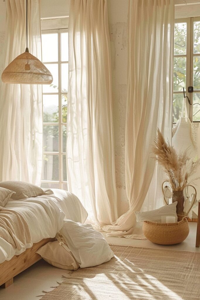 Linen Tie-Top Drapes